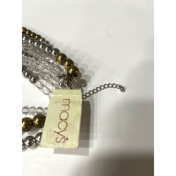 Macy's women's Multi-layered bead necklace - Picture 7 of 9